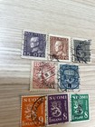 Lot Of 8 Vintage Postage Stamps Sweden And Finland Used