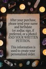 Offering For Lucifer - Petition Printed And Left At His Altar With Sigil Sticker