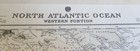 Vintage Admiralty Chart  No 2060b  North Atlantic Ocean  Western  1923 Edition 