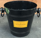Veuve Clicquot Ponsardin France Metal Ice Bucket Black B-1