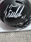 Justin Fields Signed Ohio State Buckeyes Alt Black Mini Helmet-beckett Coa