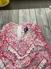 Vintage Girls Floral Pink Dress From India  22 size 4t 4-5 Yrs