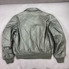 Us Military Flyers Jacket Mens Large Green Pilot Flight 90s Cwu 45p Bomber Plane