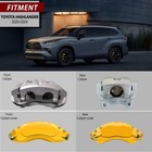 Yellow Brake Caliper Covers Front Rear Fit For 2020-2025 Toyota Highlander