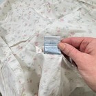 Vintage Simply Shabby Chic Flat Sheet Twin Pink Floral Cotton Y2k 90s 80s