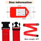 8 Pack Luggage Straps And Tags Set  4 Straps  4 Tags   Luggage Straps For Sui   