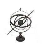 Vintage Iron Armillary Sphere Sundial Sculpture 20 In  French Country