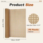 Plastic Rattan Cane Webbing Roll 16 Inch X 4 9 Ft For Chair Caning  Coffee