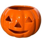 Gibson Greetings Jack-o-lantern Ceramic Pumpkin Votive Holder Halloween Decor