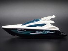 Speed Boat Yacht Black White 1 64 Mb Scale Collectible Diorama Prop Model