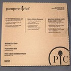 The Pampered Chef Medium Round Stone With Built In Handles On The Sides New