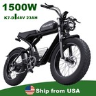 1500w Motor 32mph Electric Mountain Bicycle Fat Tyre City Off-road Ebike