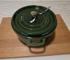 Staud Cast Iron 7 Qt  Round  Dutch Oven  Basil