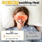 Eye Massager With Heat adjustable Foldable Sleep Mask For Relaxing Eyes And B   