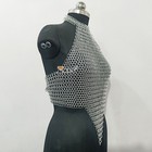 Medieval Chainmail Bra Top Aluminum Handmade Women Larp Sca Cosplay Armor