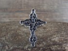 Navajo Indian Sterling Silver Cross Ring By Lopez - Size 5 5