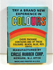 Vintage Colours Old Full Condom Pack Circle Rubber Newark Nj Old Store Stock