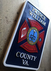 Fire Department Prince William County 3d Routed Wood Patch Plaque Sign Custom