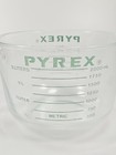 Vintage Pyrex Measuring Cup Green Lettering 2 Qt 8 Cup Made In Usa Open Handle 