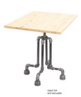 End Table Leg Set  Rustic Industrial Side Table Base Kit  Dark Grey Black Rou   