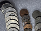 Mixed Lot Of Circulated Us Coins  Buffalo Nickels  Indian Head Cents  Unsorted