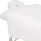 Forpro Premium Flannel 3-piece Massage Sheet Set  White