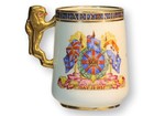 1937 George Vi Coronation Mug W  Gilded Lion