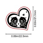 Craspire Otter Heart Wax Seal Stamp 25mm Brass Vintage Detachable Animals Sea   