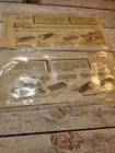 Vintage Craftaid Billfold Leather Template Lot Of 2 Fish Fisherman