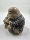 Chinese Hand Carved Buddha Statue Figurine Engraved Hand Painted