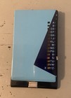Vintage Mcm Metal  Address Keeper Slider Great Condition 1950s