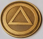 Pain Is Necessary Suffering Is Optional Aa Na Recovery Chip Antique Bronze