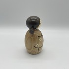 Usaburo Japanese Kokeshi Wooden Doll 4 h Brown Ume Kimono Girl Made In Japan New