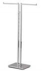 Clothing Rack Two Way 2 Straight Arms Clothes Adjustable Retail Display Chrome