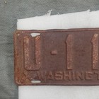 1935 Washington License Plate U-175 Vintage Collectible Auto Tag Plate
