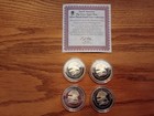 North American Big Game Super Slam Silver Plated Proof Coins-lot Of 4