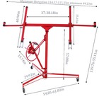 Drywall Lift Plasterboard Sheetrock Lifter Hoist Carrier W  Safety Lock   Wheels