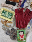 Junk Drawer Lot Of Vintage Misc  Odds   Ends Collectibles Coins Coca Cola