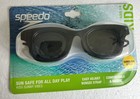 New  Speedo Sunglass Style Swim Goggles Black Uv Protection 3-6kids Sunny Vibes