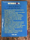 Vintage Windsor Vr-99 5  Black Crt Portable B w Tv Am fm Radio  New In Box