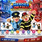 Melissa   Doug Rescue Puppet Set Police Officer Firefighter 2 Puppets New