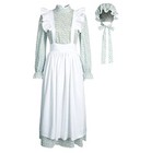 Pioneer Women Dress Floral Prairie Colonial Historical Clothing 3x-large Blue