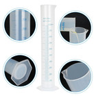 2 Pack 1000ml Plastic Graduated Cylinder  Transparent Measuring Cylinder Set  Sc
