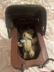 Vintage Antique Victorian Doll Stroller Buggy Carriage Wood Wicker Metal Decor 