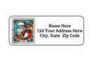 30 Santa Claus Christmas Personalized Return Address Labels 1 In X 2 625 In