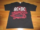2008 Ac Dc  rock N Roll Train - Black Ice  Concert Tour  lg  T-shirt Angus Young
