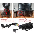 110v Foot Control Pedal   Power Cord Set For Singer 15-90 201 206k 306k 301a 401