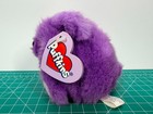 1994 Puffkins Violet Purple Bear Plush Stuffed Animal Toy 4  Stains Vintage