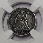 1854 P Philadelphia Mint Seated Liberty Half Dime H10c Arrows Ngc Xf 40