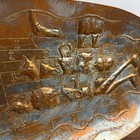 Vintage Israeli Hand-hammered Copper Noah s Ark Wall Plaque
